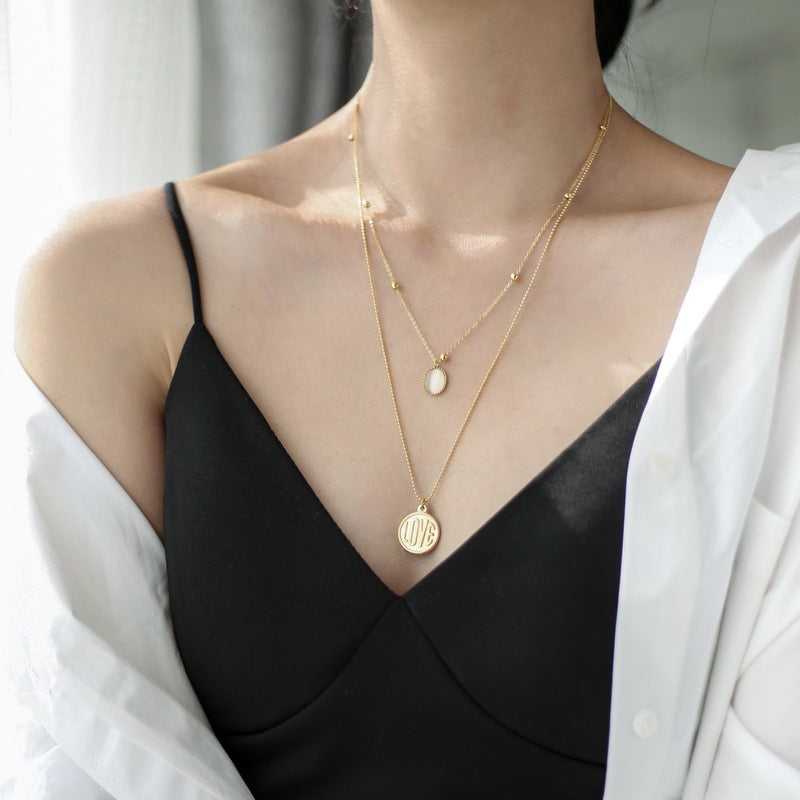 Collier d'opale d'amour