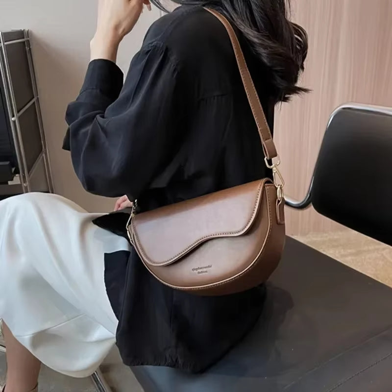 Sac à bandoulière rétro tendance pour femme